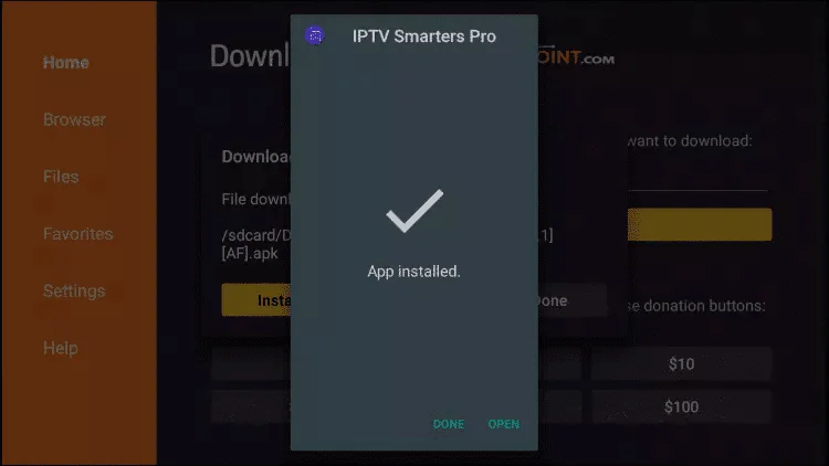 Installation IPTV Prime Fire Stick - Étape 19