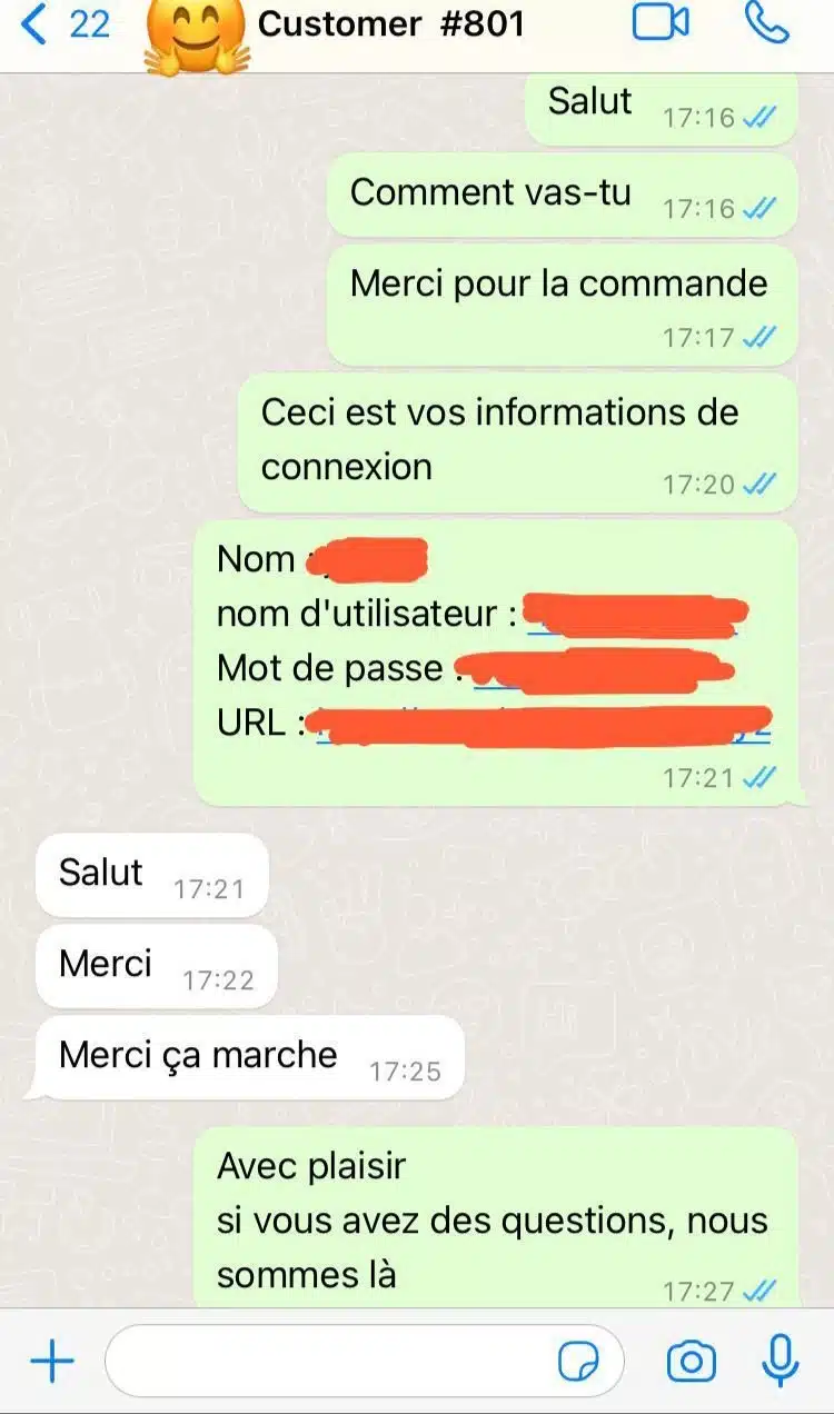 Avis IPTV Prime France - Assistance rapide 24h/24